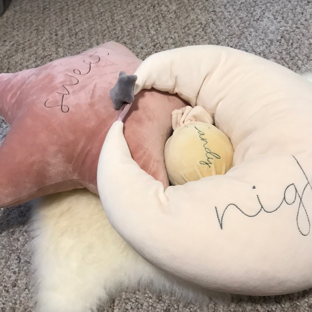 Sold 3piece set candy moon and stars plushies